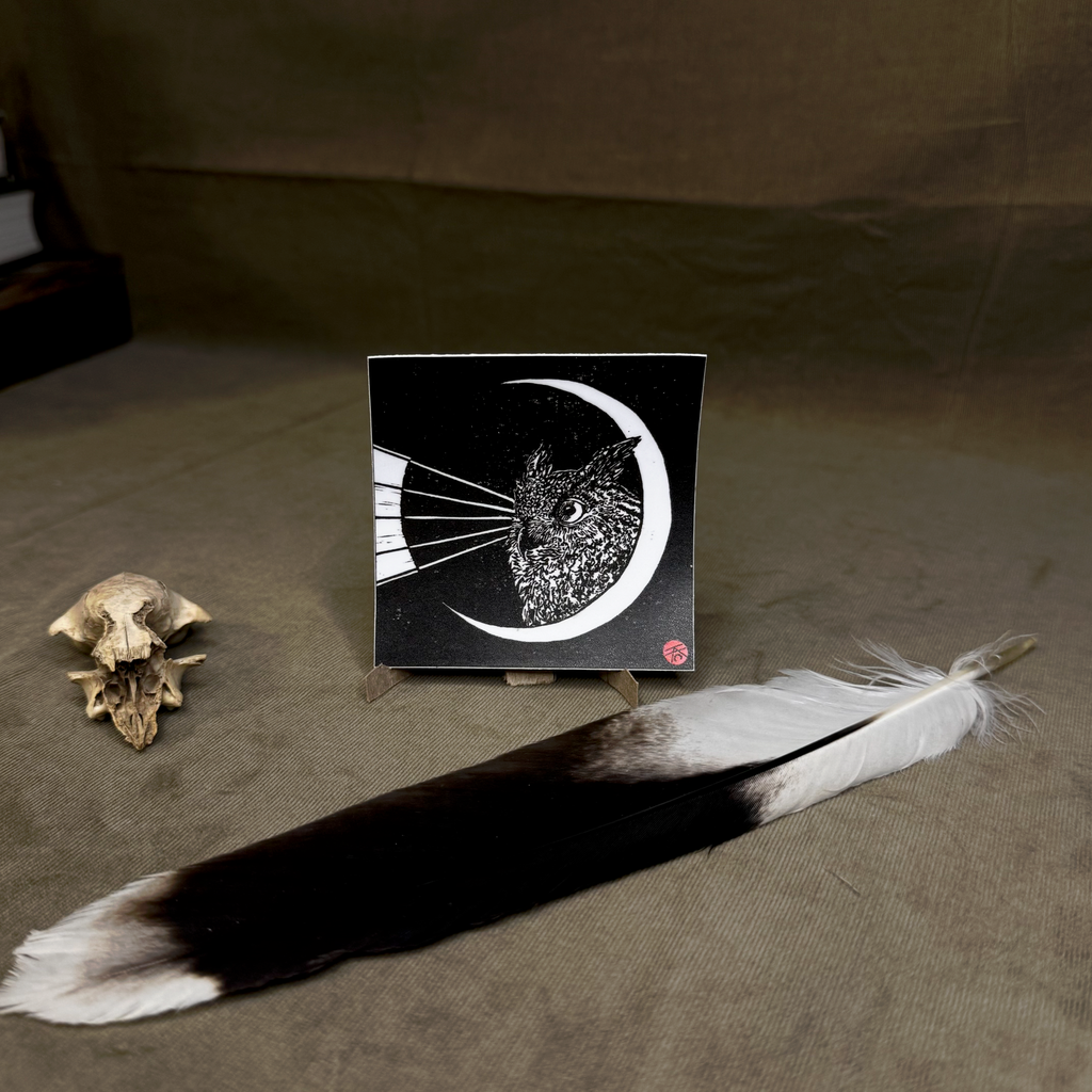 Bubo bubo - 3" Matte Vinyl Sticker