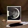 Bubo bubo Original Print 5.5x6